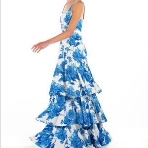 Mestiza New York - Torero Gown - Summer - size 8 (fits like a 4/6) / Blue/White